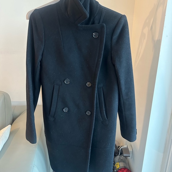 Babaton black wool cashmere blend jacket size xs mid length - Picture 3 of 8